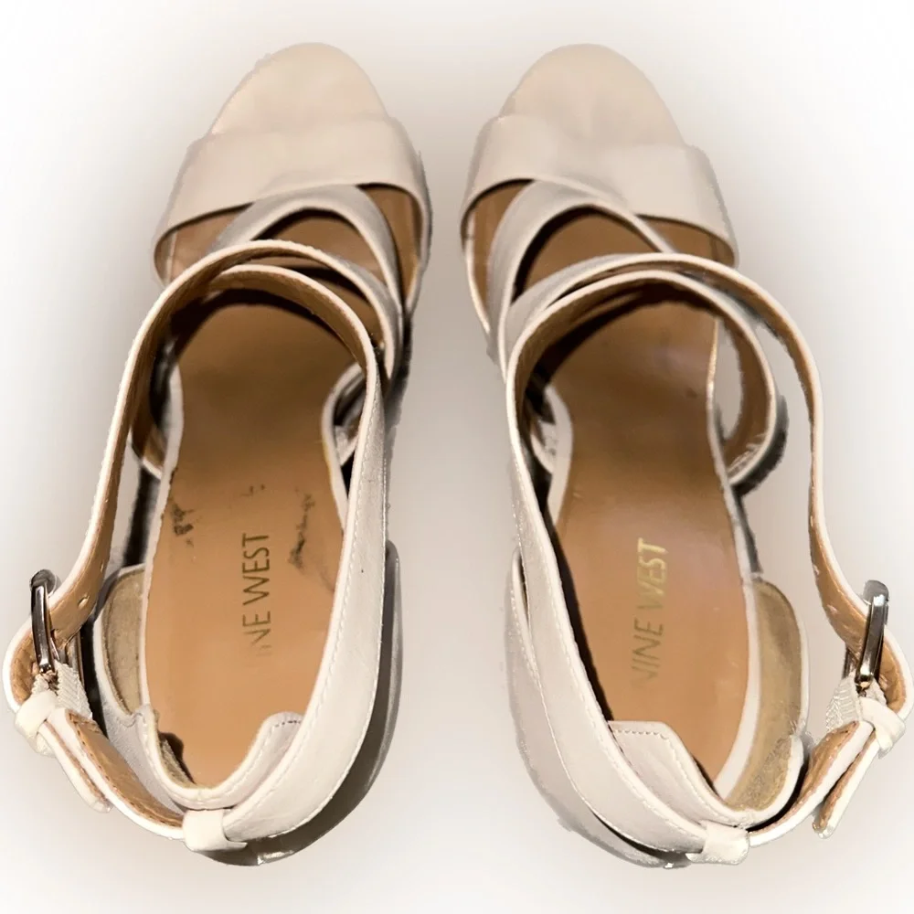 Nine West White Heels